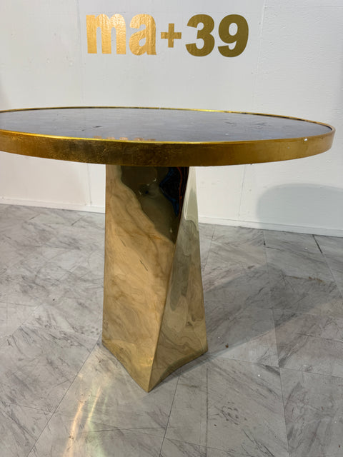 Lapis Lazuli and Bronze Pedestal Table by Fonderia Artistica Ruocco,