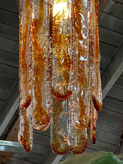 "Cascade" Mazzega Chandelier by Carlo Nason for Mazzega in Murano Glass, 1970